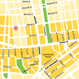 map to Sun Wind, Chinatown, NYC