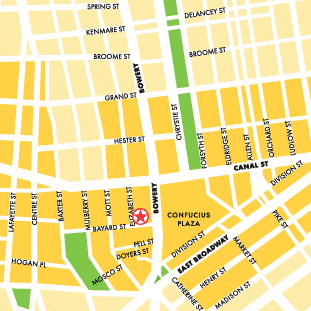 map to Po Wing Hong Food Market, Chinatown, NYC
